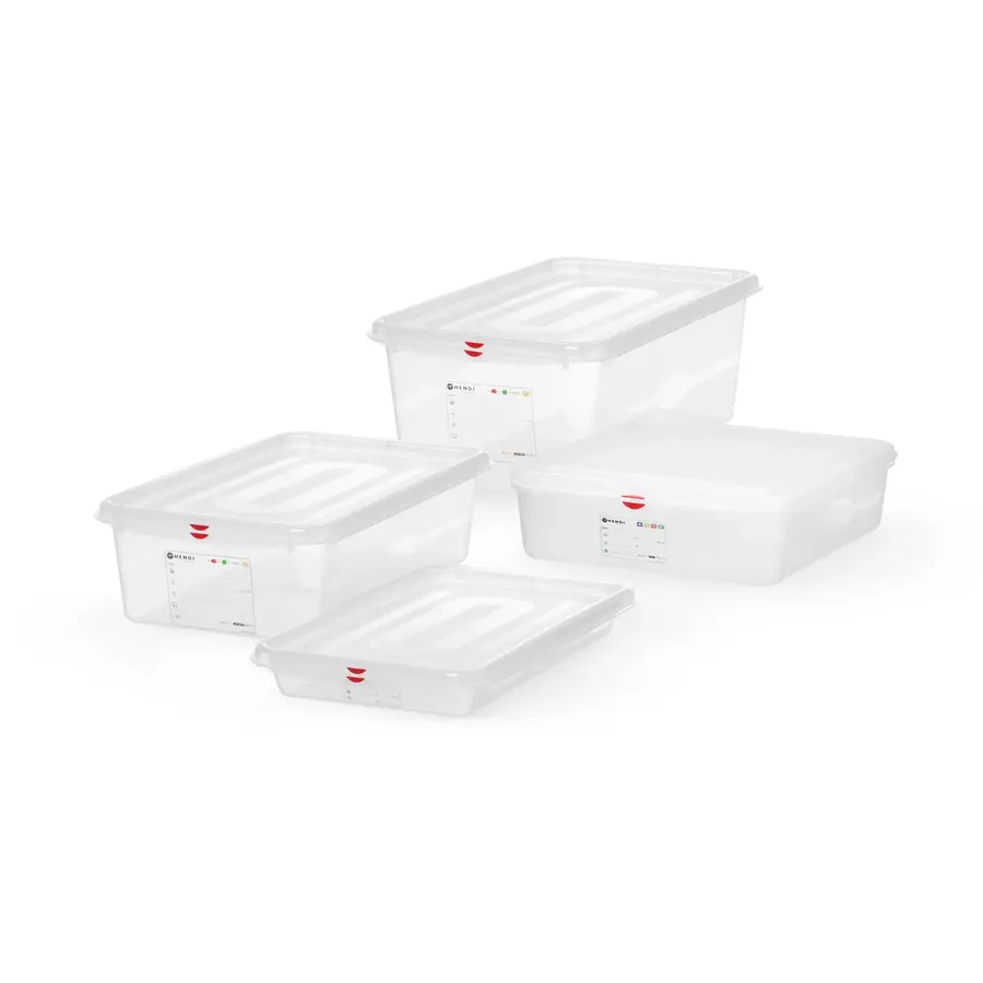 Container GN 1/1 | Polypropyleen | Stapelbaar | Met deksel | 4 formaten