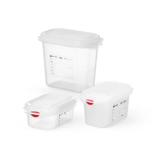  HorecaTraders Container GN 1/9 | Polypropyleen | 3 formaten 