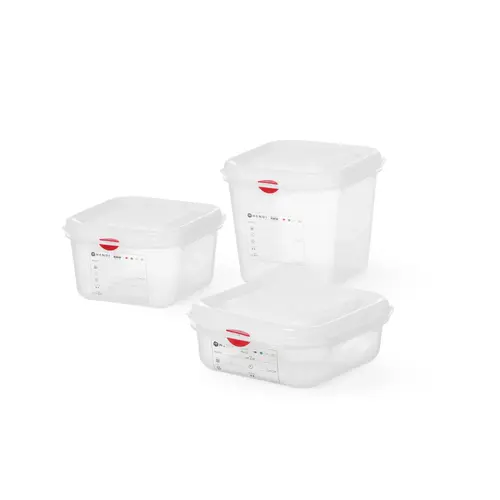  HorecaTraders Container GN 1/6 | Polypropylene | 3 sizes 