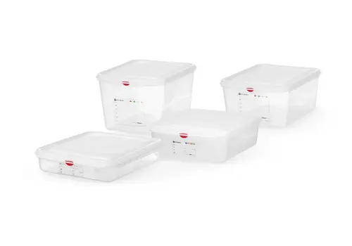  HorecaTraders Container GN 1/2 | Polypropyleen | 4 formaten 