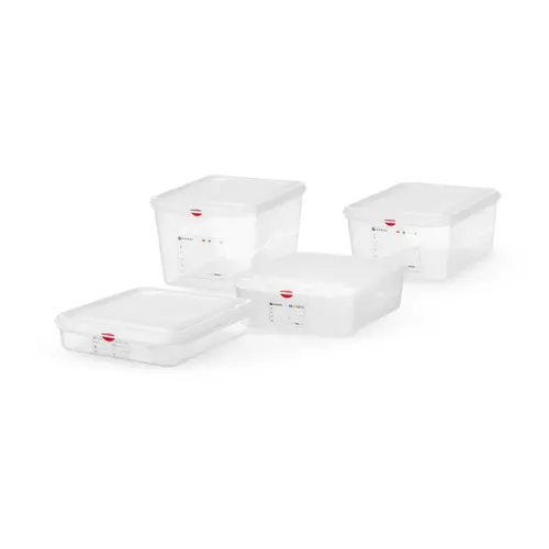  HorecaTraders Container GN 1/2 | Polypropylene | 4 sizes 