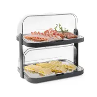 Cooling display | With roll top | Double | 4 cooling elements | 44x32x (H) 44cm