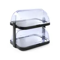 Koeldisplay | Met rolltop | Dubbel | 4 koelelementen | 44x32x(H)44cm