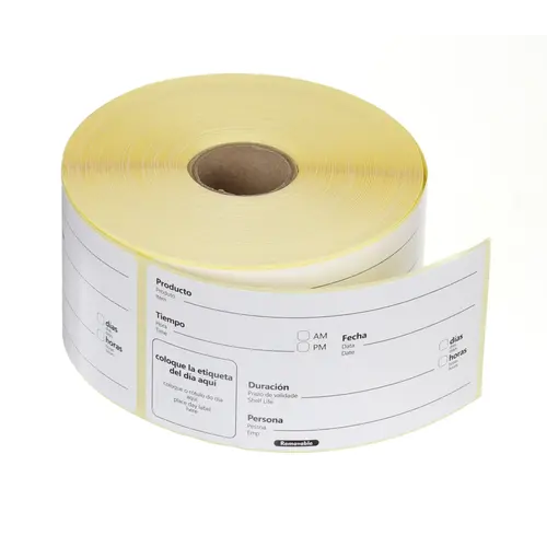  HorecaTraders Verfallsdatum-Aufkleber | Schlicht | 10 x 5 cm | 500 Aufkleber 