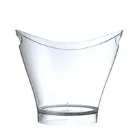 Refroidisseur à vin et à champagne | Transparent | Plastique SAN | Hauteur : 26 cm