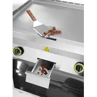 Grillplatte | Glatt | Gas | Auf Unterschrank | 3 Seiten geschlossen | 80 x 70 x (H) 90 cm