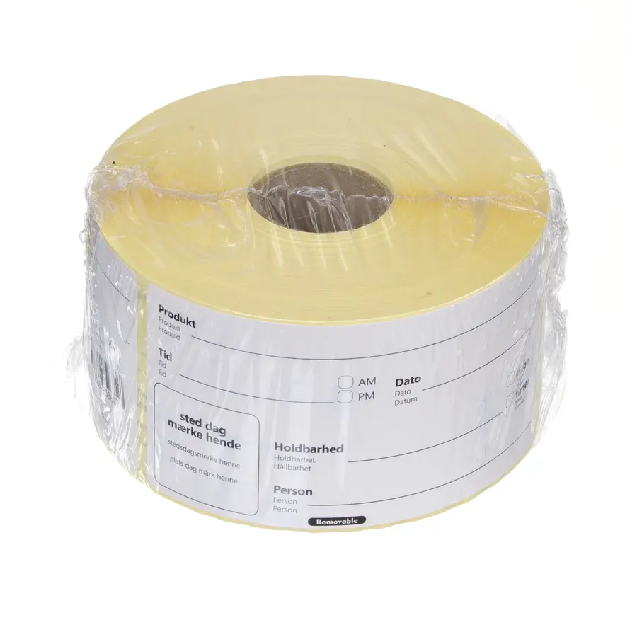 Houdbaarheids sticker | Eenvoudig | HACCP conform | 10x5cm | 500 stickers