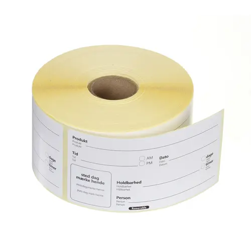  HorecaTraders Mindestens haltbar bis-Aufkleber | Schlicht | HACCP-konform | 10 x 5 cm | 500 Aufkleber 