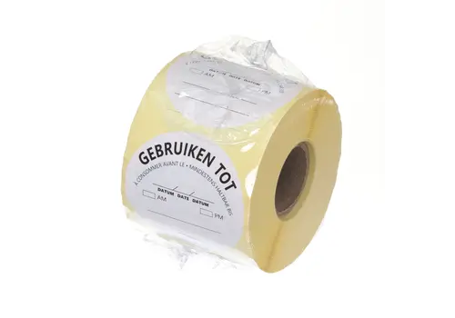  HorecaTraders Food safety sticker | USE UP TO | 500 stickers | Dutch 