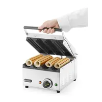 Grill de contact | Hot-dogs et wraps | 385 x 285 x (H) 254 mm | 300 °C | Acier inoxydable