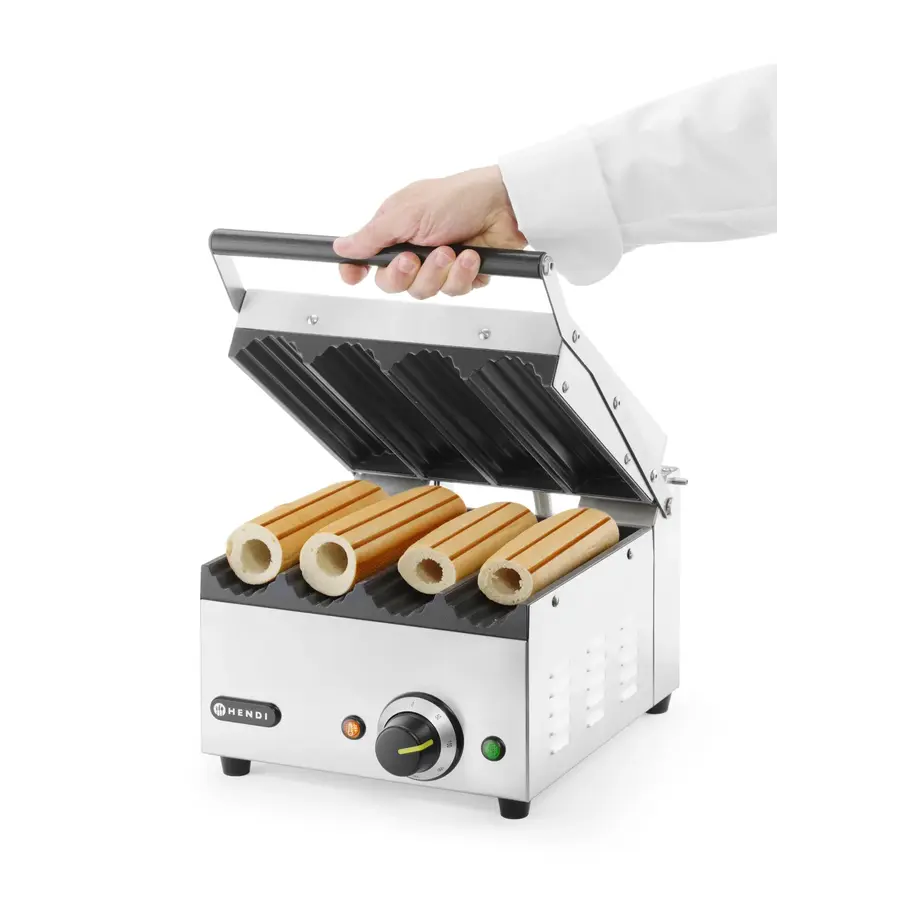 Kontaktgrill | Hotdogs und Wraps | 385 x 285 x (H) 254 mm | 300 °C | Edelstahl