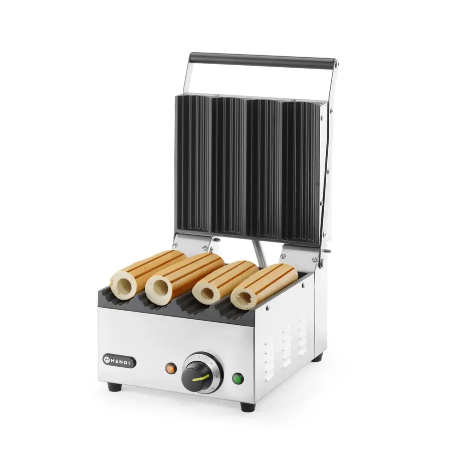 Kontaktgrill | Hotdogs und Wraps | 385 x 285 x (H) 254 mm | 300 °C | Edelstahl