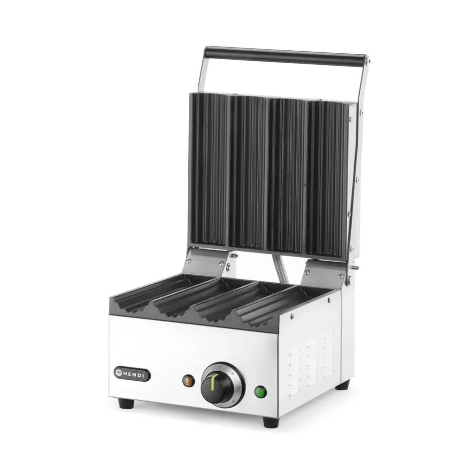 Grill de contact | Hot-dogs et wraps | 385 x 285 x (H) 254 mm | 300 °C | Acier inoxydable