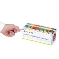 Aufkleber für Lebensmittelsicherheit | Mit Spender | 1000 Stück | 24 x 8 x (H) 10 cm