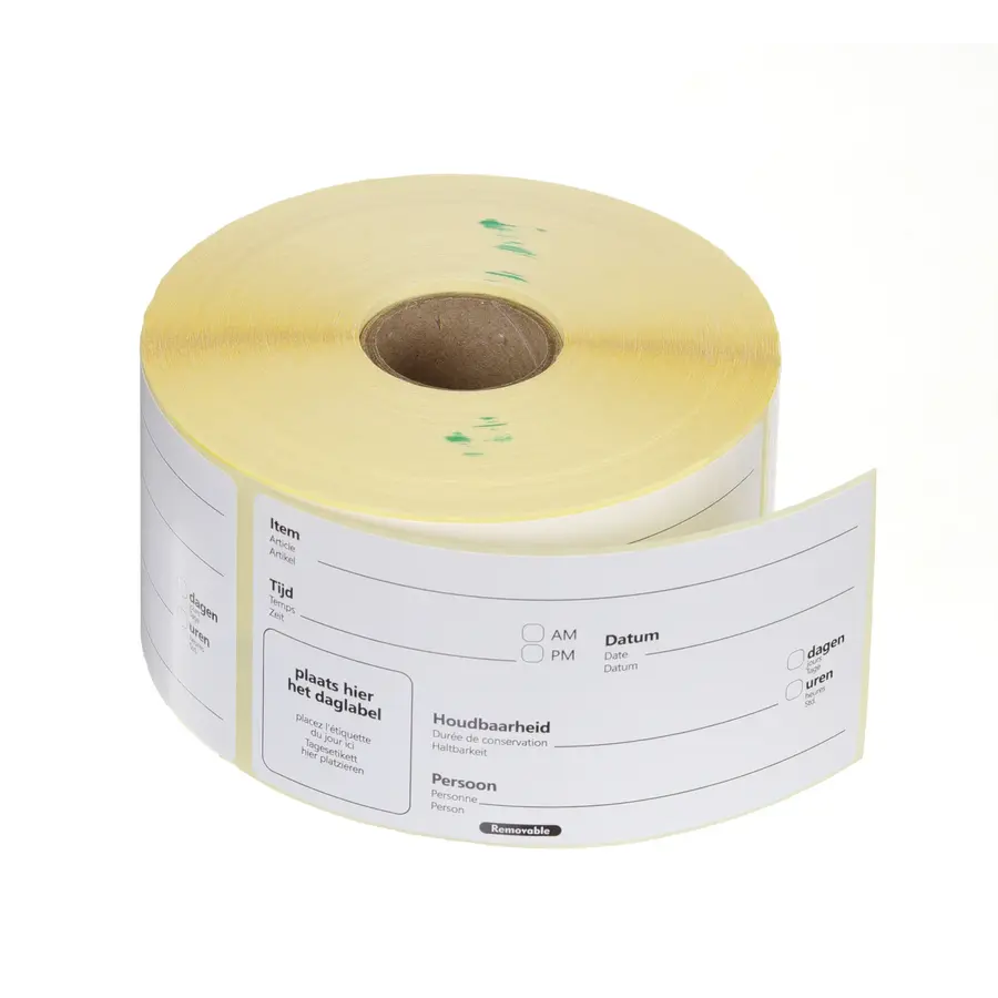 Houdbaarheids stickers | Eenvoudig | HACCP | 500 stickers