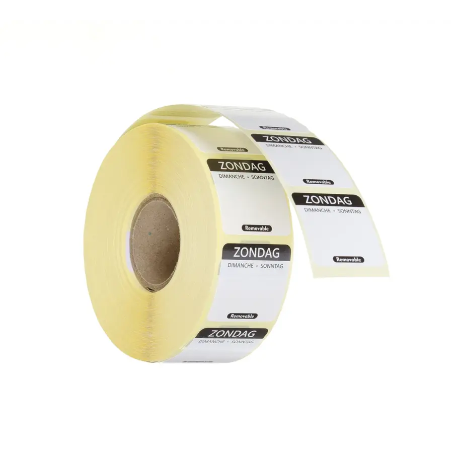 Food Safety Sticker | 500 stickers | Dutch | Choose from 7 days