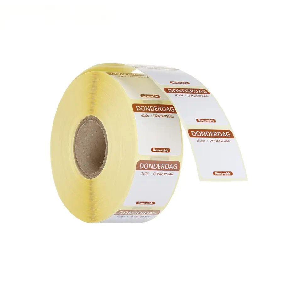 Food Safety Sticker | 500 stickers | Dutch | Choose from 7 days