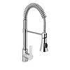 HorecaTraders Flush tap | Extendable | Swivel spout | 445mm tap height