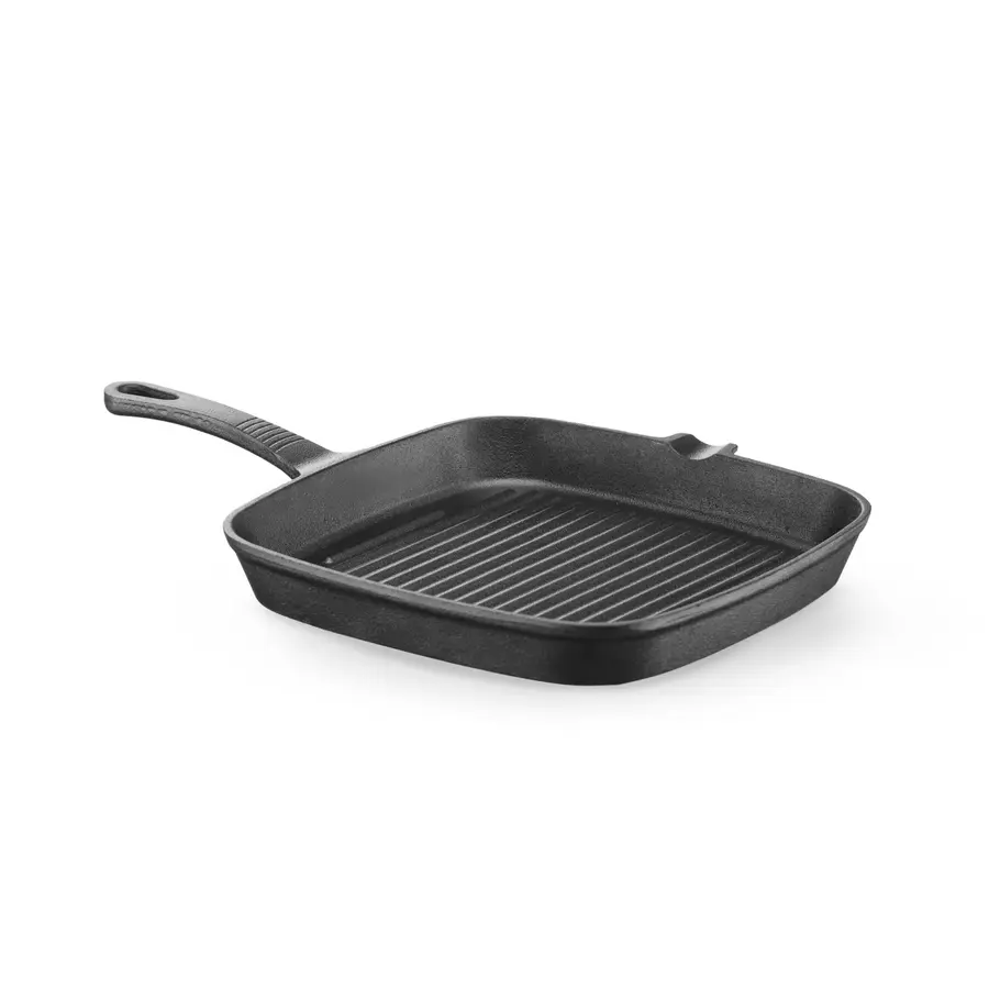 Cast iron grill pan | 230x230x(H)25 | 220 °C
