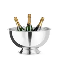 Champagne bowl | Stainless steel | ø393x(h)214 | Dishwasher safe