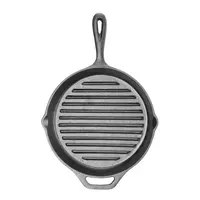 Poêle à griller en fonte | 2,25 kg | Induction | 39,8 x 26,5 x (H) 4,8 cm
