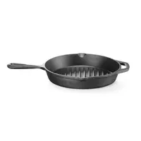 Gusseiserne Grillpfanne | 2,25 kg | Induktionsgeeignet | 39,8 x 26,5 x (H) 4,8 cm
