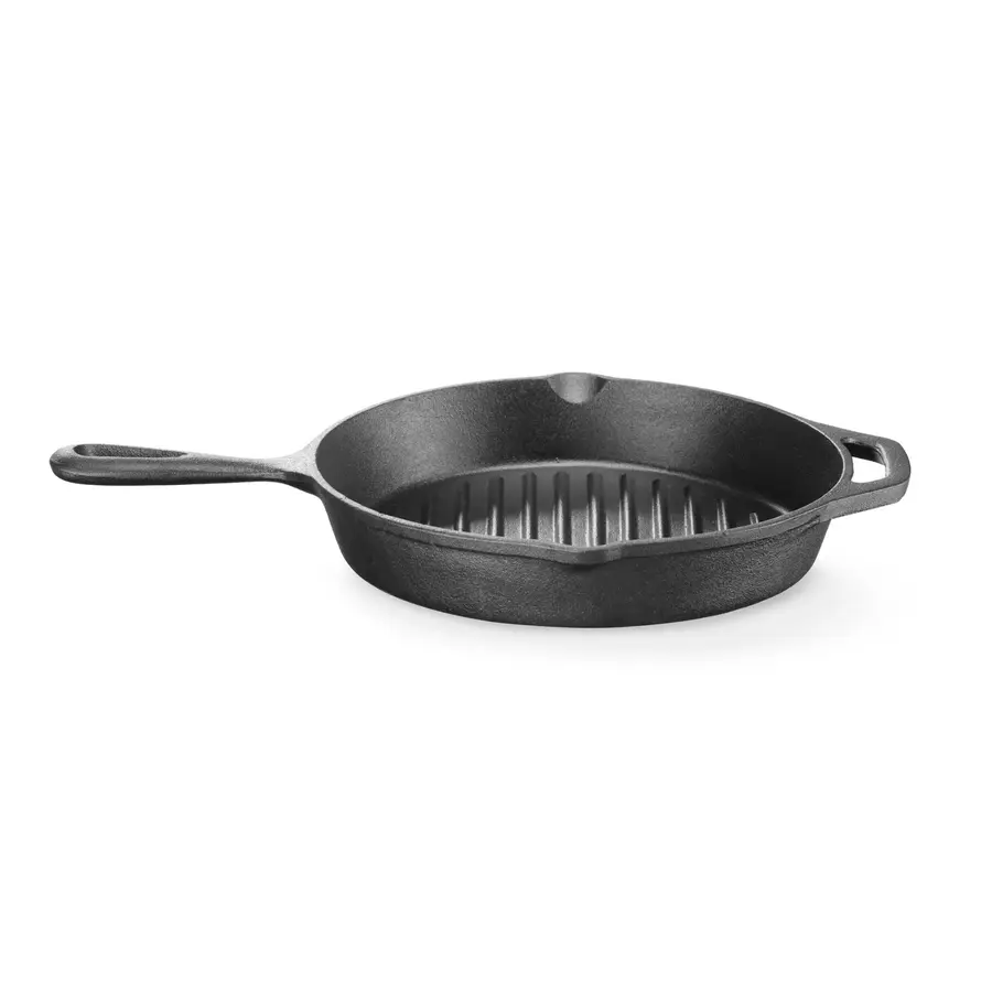Gietijzeren grillpan | 2,25kg | Inductie | 39,8x26,5x(H)4,8cm