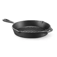 Gusseiserne Grillpfanne | 2,25 kg | Induktionsgeeignet | 39,8 x 26,5 x (H) 4,8 cm