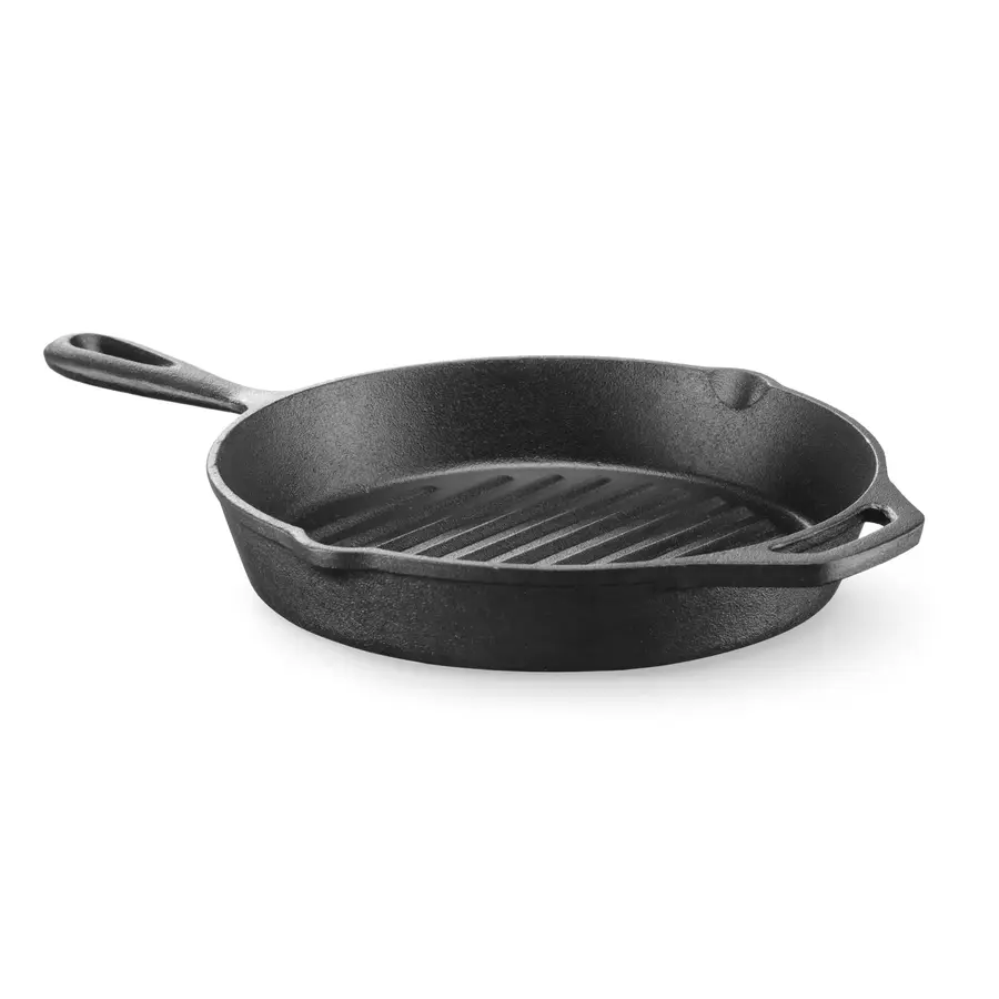 Gietijzeren grillpan | 2,25kg | Inductie | 39,8x26,5x(H)4,8cm