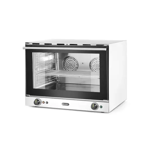  HorecaTraders Four à convection | Injection d'humidité | Plaque GN 1/1 de 6,5 mm et grille GN 1/1 | 69,9 x 60,8 x (h) 55 cm 