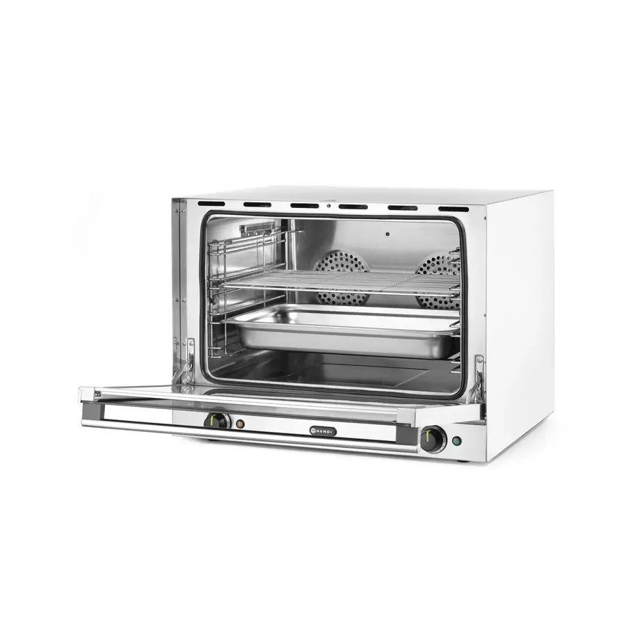 Four à convection | Injection d'humidité | Plaque GN 1/1 de 6,5 mm et grille GN 1/1 | 69,9 x 60,8 x (h) 55 cm