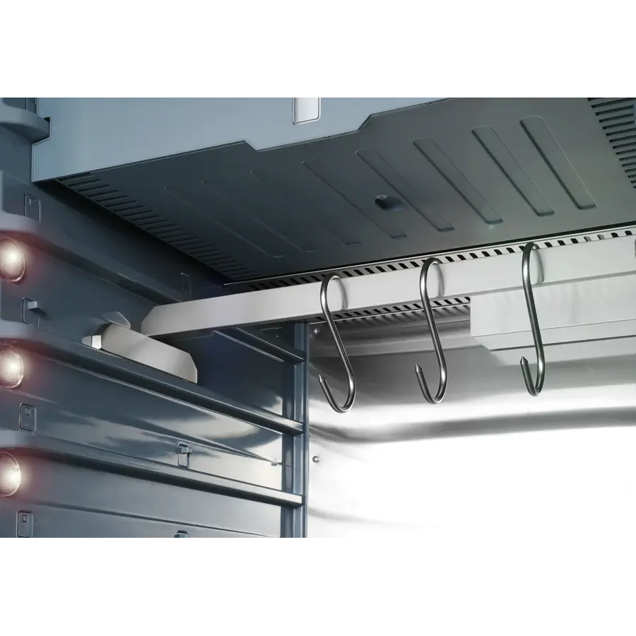 Reifeschrank | 3 Ablagen | Salzbehälter | Edelstahl | 59,5 x 76 x (H) 172 cm