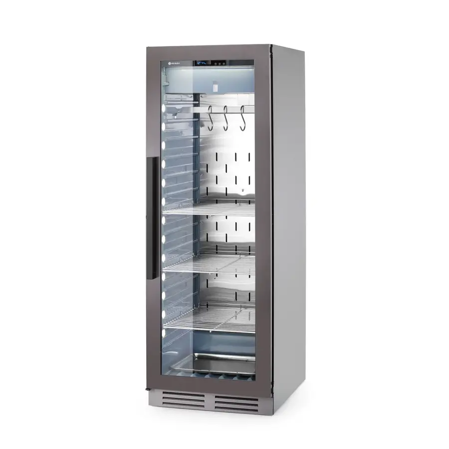 Dry aging cabinet | 3 shelves | Salt box | Stainless steel | 59.5x76x (H) 172cm