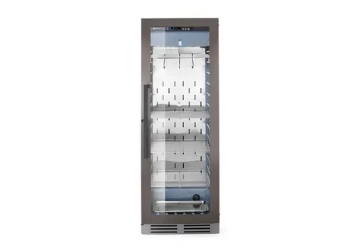  HorecaTraders Dry aging cabinet | 3 shelves | Salt box | Stainless steel | 59.5x76x (H) 172cm 