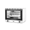 HorecaTraders Convection oven | Stainless steel housing | 44kg | 69.9x60.8x(H)55cm