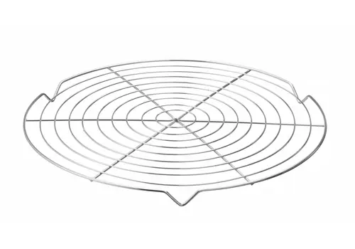  HorecaTraders Cooling rack | For cakes | Stainless steel | ⌀32x(H)2cm 