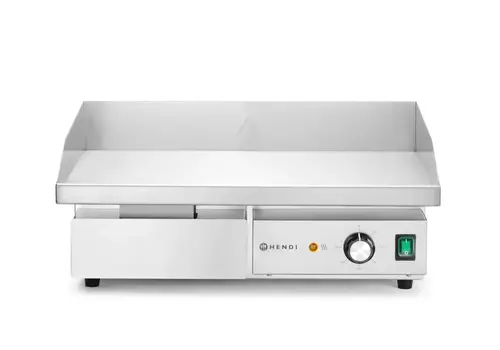  HorecaTraders Bakplaat | Plat | tot 300°C | Antislip | 220v | 55x43x(h)24cm 