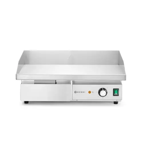  HorecaTraders Bakplaat | Plat | tot 300°C | Antislip | 220v | 55x43x(h)24cm 
