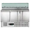 Pizza-Arbeitsfläche | 444 l | 3 Türen (1/1 GN) | Oberseite 8 x 1/6 GN | +2 °C/+8 °C | Belüftet | 0,34 kW | 1368 x 700 x 1180 (H) mm