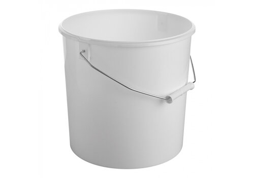  HorecaTraders Bucket | White | Polypropylene | Handle | 3 sizes 