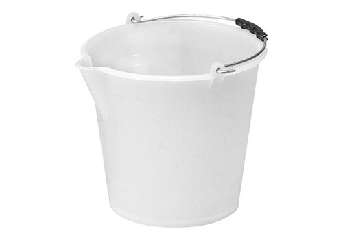  HorecaTraders Emmer | Wit | Polyethyleen | Handvat | 3 formaten 