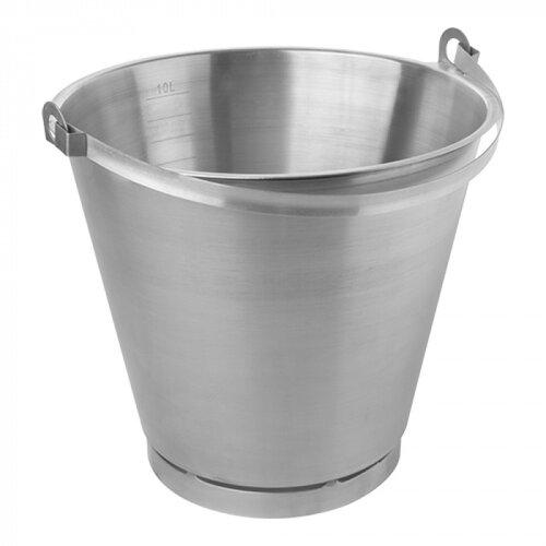  HorecaTraders Eimer | Literangabe | Edelstahl | 10 l 