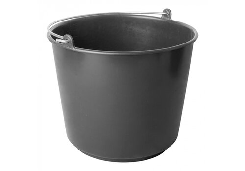  HorecaTraders Bucket | Black | Polyethylene | Handle | 2 sizes 