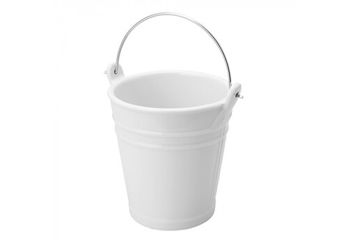  HorecaTraders Serving bucket | White | Handle | Dishwasher safe | 3 sizes 
