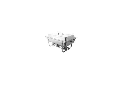  HorecaTraders Chafing Dish | GN1/1 | 4.1KG | Stainless steel | 35.3x61x29cm 