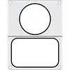HorecaTraders Cadre de scellage pour scelleuse de barquettes | 1 x 178 x 113 mm, 1 x ø 115 mm