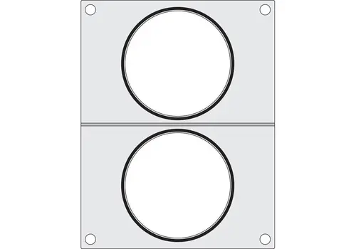  HorecaTraders Verschlussrahmen für Tray Sealer | 2x Suppenbehälter ø165mm 