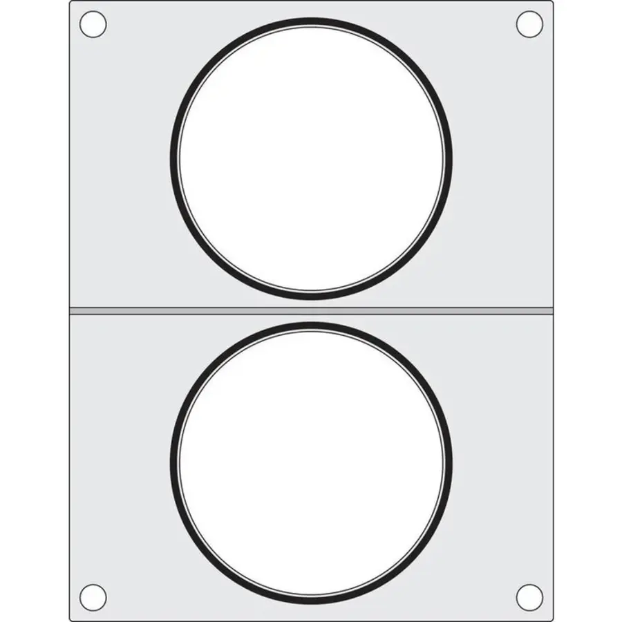 Sealframe voor Traysealer | 2x soepcontainer ø165mm