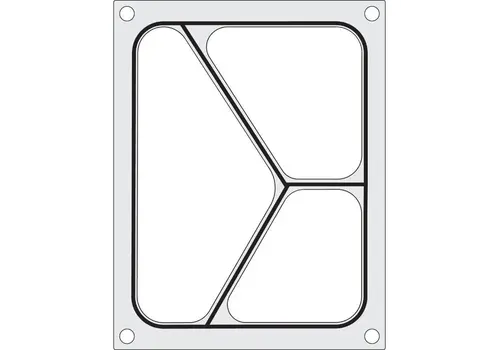  HorecaTraders Siegelrahmen für Traysealer | Dreiteilig 227x178mm 