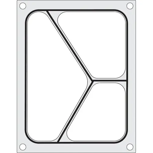  HorecaTraders Cadre de scellage pour scelleuse de barquettes | Trois parties 227 x 178 mm 
